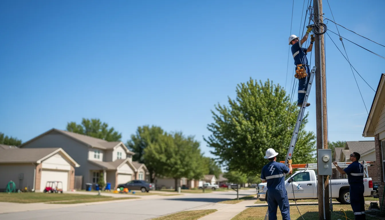Residential electrician providing installation services in Sheffield, IA